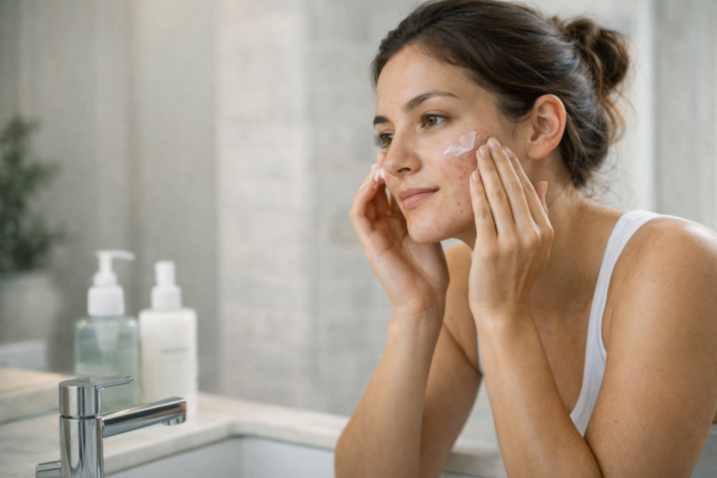 acne on cheeks