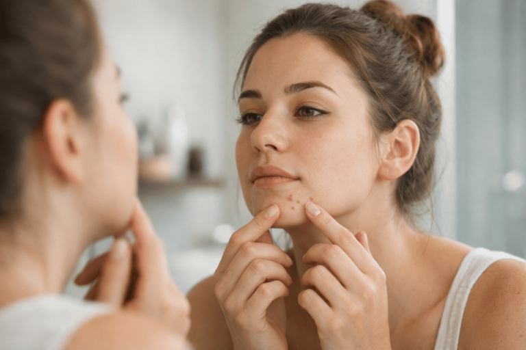 pimples on chin meaning