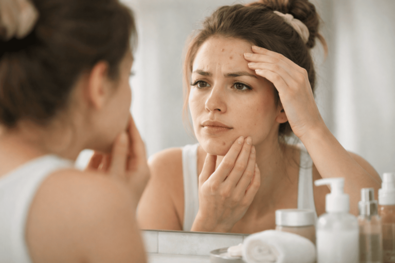 Stress Acne Areas