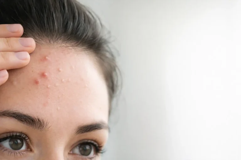 forehead acne