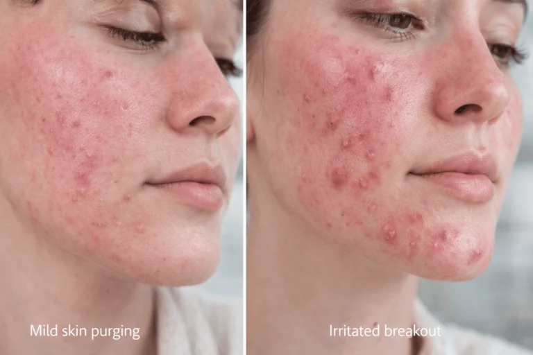 purging after microneedling