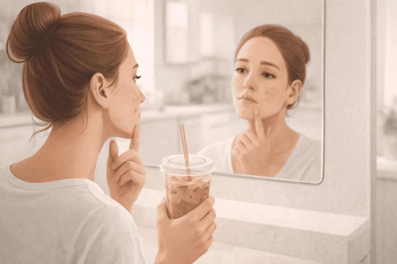 does coffee give you pimples