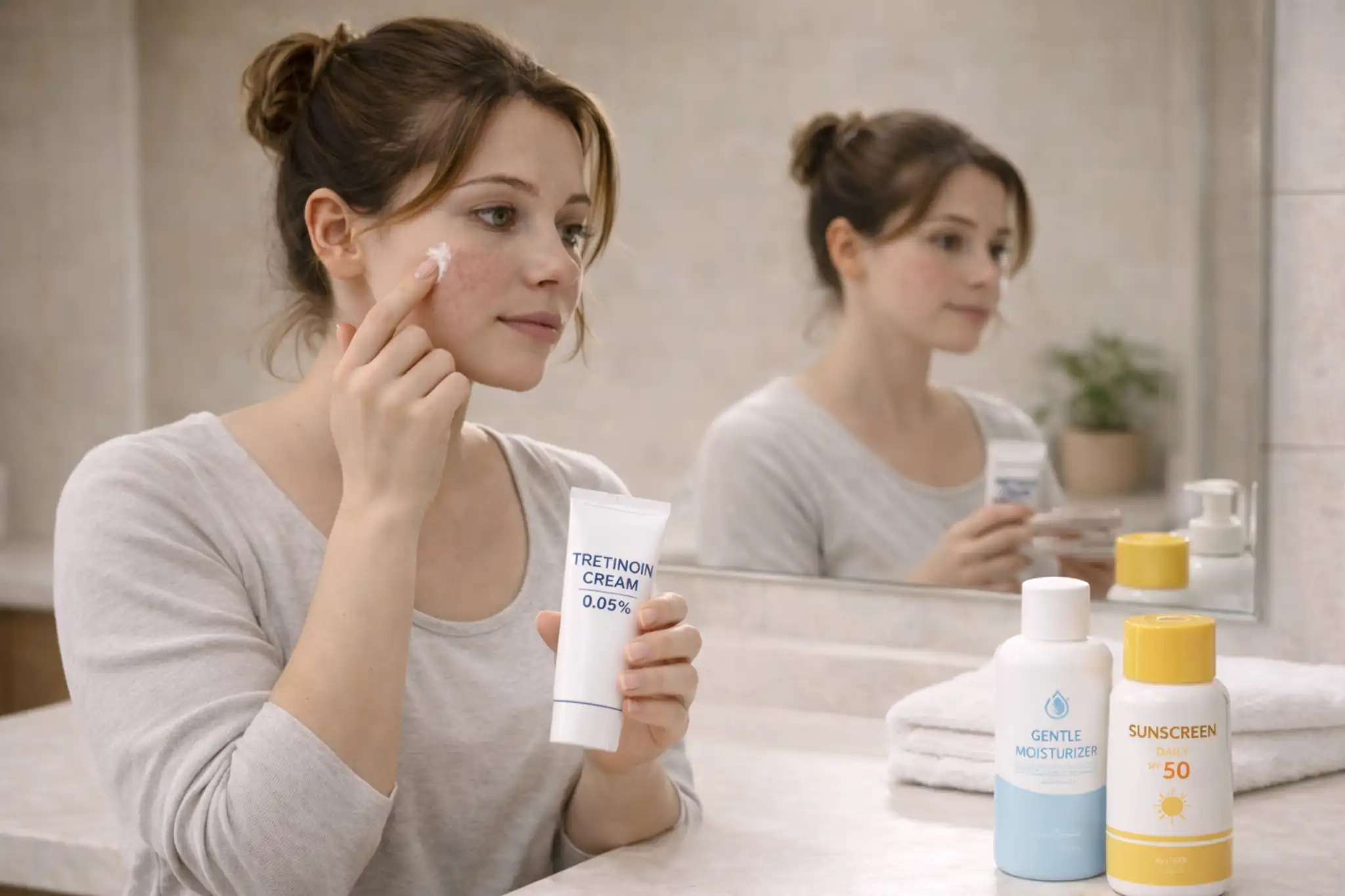 does tretinoin work on acne scars