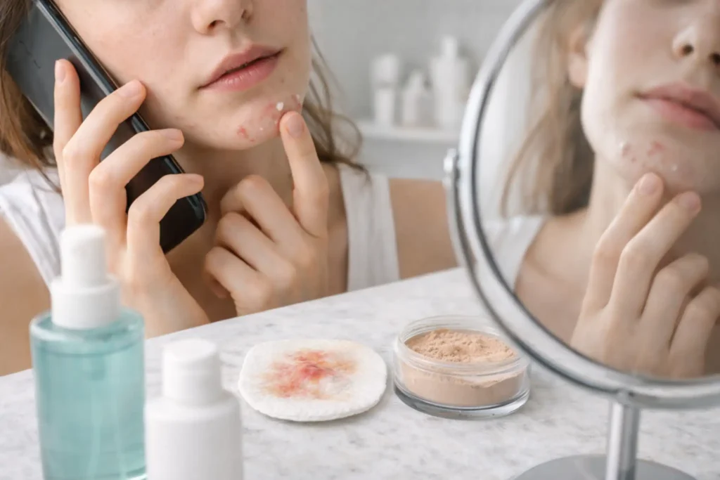 what causes chin acne