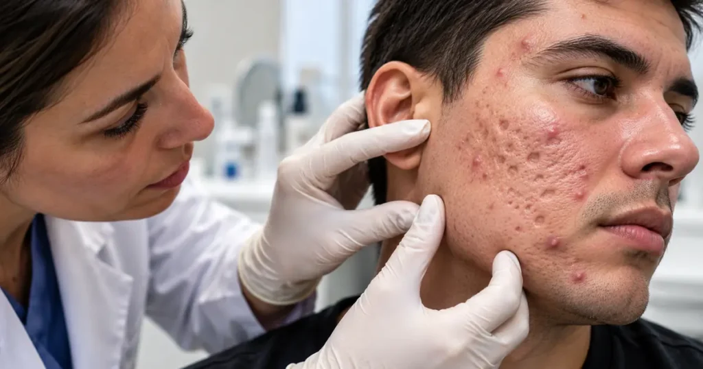 dermatologist on acne scars