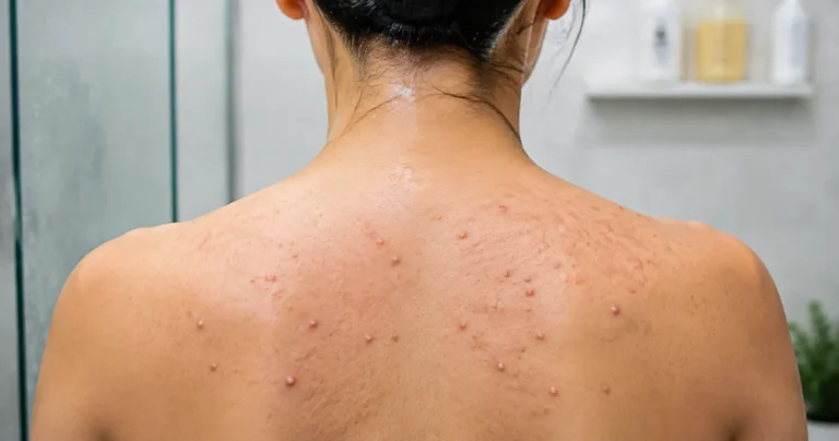 what causes back acne in females