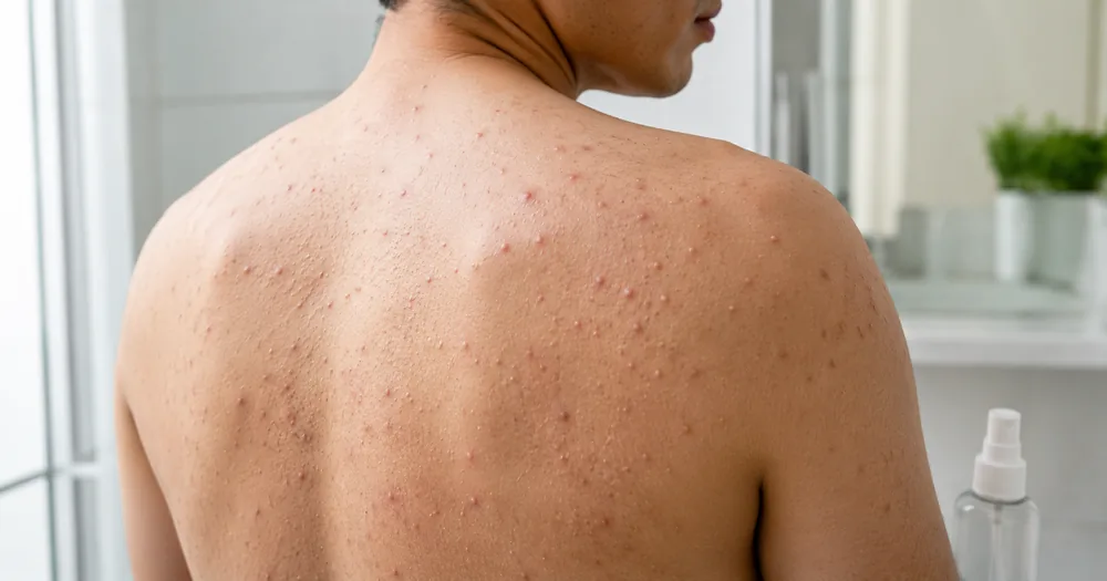 acne on back products