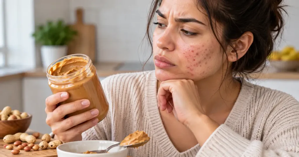 will peanut butter cause acne
