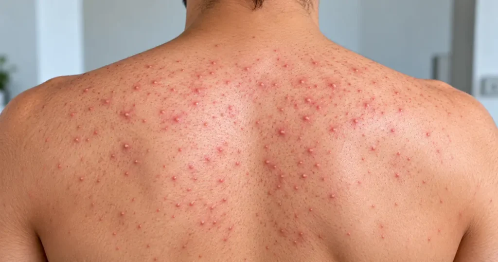 what does fungal acne look like