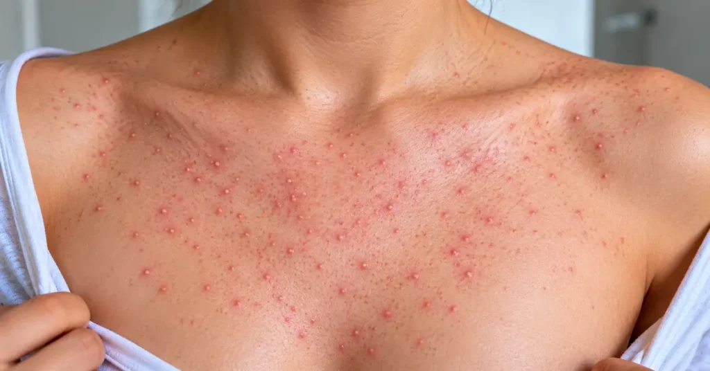 what does fungal acne look like