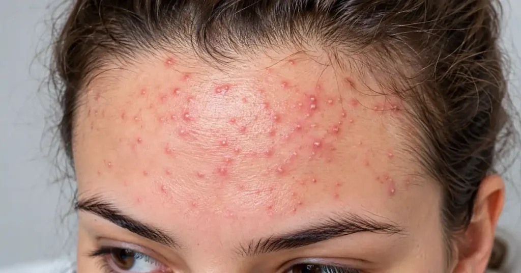 what does fungal acne look like